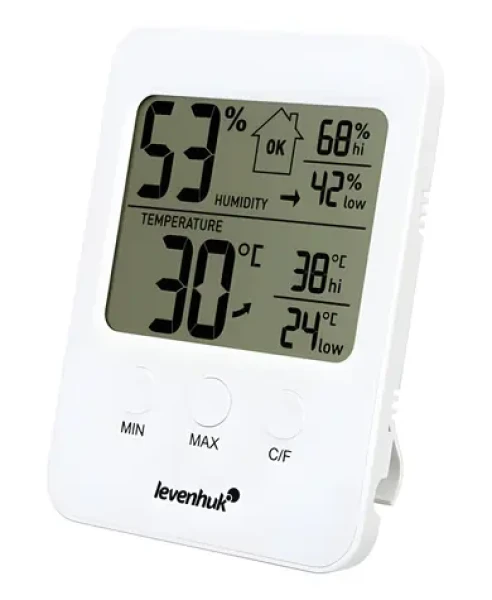 Levenhuk Wezzer BASE L30 biela / Teplomer a vlhkomer (78886)