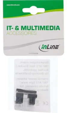 InLine Grafický napájací adaptér ATX 6-pin čierna / Adaptér / interný / lomený 90° (26636F)