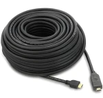 PremiumCord HDMI High Speed + Ethernet kábel so zosilňovačom 10m / Kábel HDMI / 4K / AWG26 / 3x tienenie (kphdmer10)
