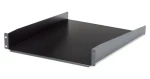 StarTech Pevná polica do racku 2U čierna / Polica do racku / nosnosť 22,6 kg / šírka 465 mm / oceľ (CABSHELF22)