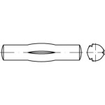 TOOLCRAFT TO-5438025 čiastočne ryhovaný valcový kolík 3 mm ocel 100 ks; TO-5438025