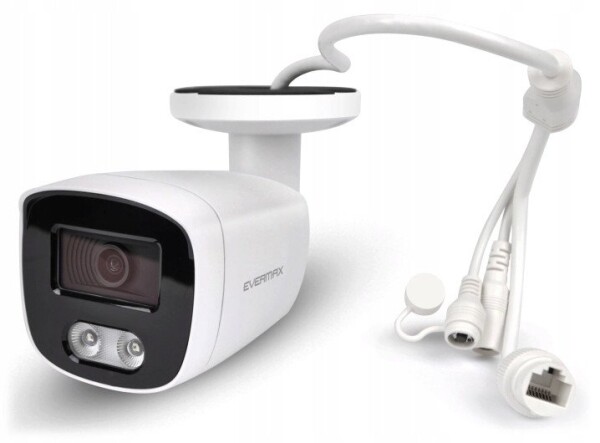 EVERMAX EVERMAX EVX-IP8B01-IRW-Ai-W Kamera IP tubowa Biela 8Mpx 2.8mm IR 40m AI IP67 mikrofon