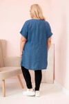 Dámska blúzka Plus Size s aplikáciami denim UNI