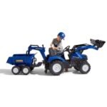 Traktor šliapací New Holland T8 s nakladačom, rýpadlom a maxi vleč, Falk, W012723