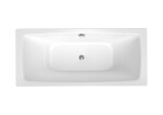 Obdĺžniková vaňa SAT Feel 180x80 cm smaltovaná oceľ ľavá aj pravá SATVFEEL180DUO SATVFEEL180DUO