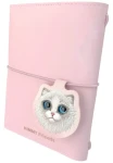 Nimmy Big-Eye Cute Pets 2.0 Cat ružová / Zápisník s perom / eko koža / gumička a magnetická záložka (N-XDY-SZB-07D-D)
