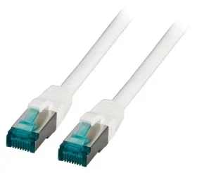 EFB Cat6A 0,25 m biela / Patch kábel / S/FTP / LSZH / RJ-45 (MK6001.0,25W)