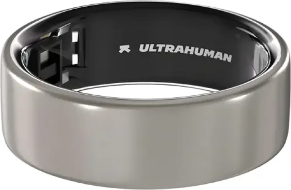 Ultrahuman Ring Air Raw Titanium veľ. 8 / Šikovný prsteň / Titan (UHRA-RT-08)