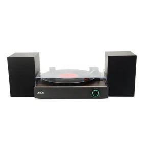 AKAI ATT-200SP drevo/čierna / Gramofón / 33 45 78 RPM / Bluetooth 5.4 / RCA-out / repro 2x10W (ATT-200SP)