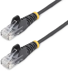 StarTech CAT6 Slim 15m čierna / Patch kábel / RJ-45 / PoE (N6PAT15MBKS)