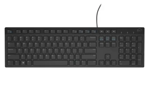 DELL KB-216 HU čierna / Multimediálna klávesnica / USB / Maďarská (580-ADGQ)