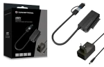 Conceptronic adaptér USB-A/USB-C na SATA 22-pin čierna / Adaptér / USB 3.2 Gen 1 / 6 Gbit / s / UASP / do 10 TB (ABBY21B)