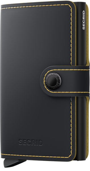 Mini peňaženka Secrid Miniwallet Matte Black Ochre