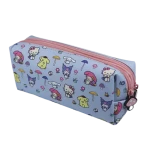 Bluesky Hello Kitty a priatelia Mushroom DPL6 / Školský peračník dvojposchodový / 2 zipsy / Textilný materiál (HK710899EPM)