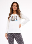 Cornette 855/428 Friends long/r Christmas S-2XL dámske pyžamo ecru M
