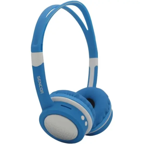 Sencor SEP 702BT modrá / Detské bezdrôtové slúchadlá / Bluetooth 5.3 / IP20 (8590669356065)
