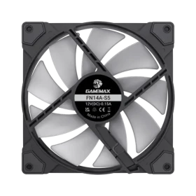 Gamemax FN14A-S5 čierna / Ventilátor / 140 mm (FN14A-S5)
