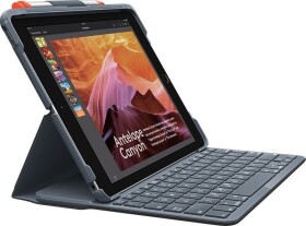 Logitech Slim Folio for iPad (7th, 8th, & 9th generation) - GRAPHITE - UK (920-009480)