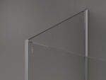 MEXEN/S - Kioto Sprchová zástena WALK-IN 90 x 85 x 40, transparent, chróm 800-090-085-221-01-00-040
