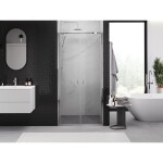 MEXEN - Exo sprchové dvere krídlové110, transparent, chróm 814-110-000-01-00