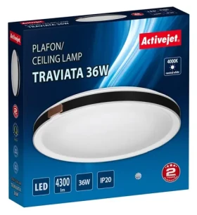 Activejet AJE-TRAVIATA / Stropné svietidlo / 36W / 36x LED / 4300 lm / 4000k / IP20 (AJE-TRAVIATA 36W)