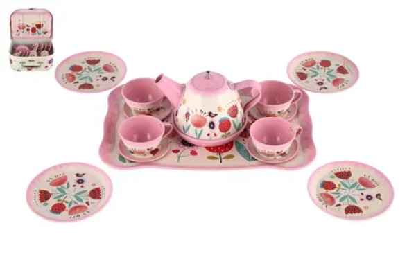 TEDDIES Čajová sada riadu v kufríku