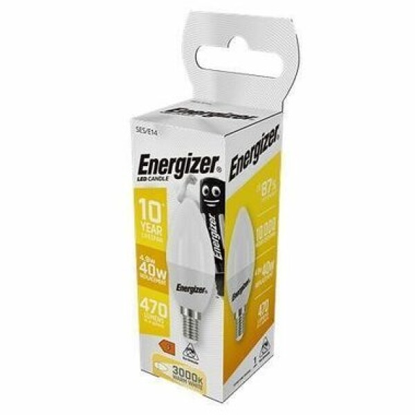 Energizer S17529 LED Sviečka žiarovka 4.9W / Pätica E14 / 3000K / 470lm (S17529)