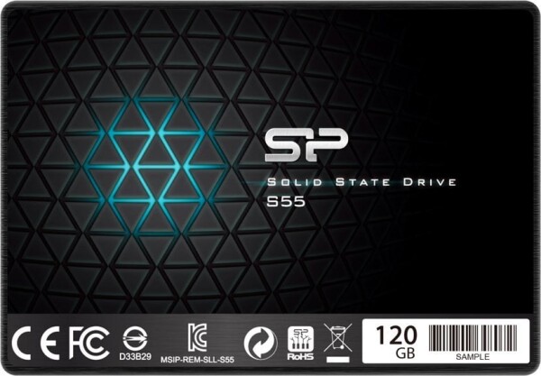 Silicon Power Silicon Power | Slim S55 | 120 GB | SSD sąsaja SATA | Skaitymo greitis 550 MB/s | Rašymo greitis 420 MB/s