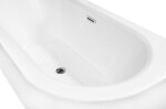 BESCO - Voľne stojaca vaňa AVITA A-LINE biela, sifón s prepadom - Farba sifónu - Biela, Rozmer vane - 170 × 75 cm, Spôsob prevedenia - Pravé VANAVITAL17PW