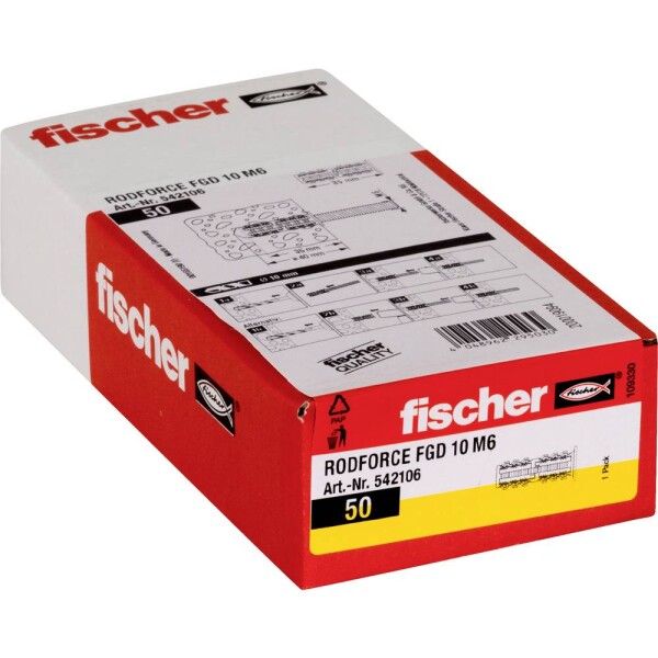 Fischer hmoždinky 35 mm 10 mm 542106 50 ks; 542106