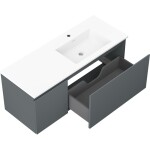 MEXEN/S - Orio kúpeľňová skrinka 120 cm s umývadlom Otis pravá, 1S, 1D, grafit mat/biela mat 91A13-12047-3-BBFF66-W18P01