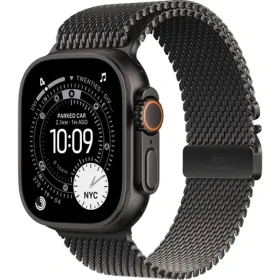 Apple Watch Ultra 3 (2025) GPS+Cellular 49mm Čierne titánové telo - Čierny titánový milánsky ťah (S) / 130-160mm (MF1N4QC/A)