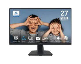 27" MSI PRE MP275QDE čierna / WQHD / IPS / 16:9 / 1ms / 1300:1 / 300cd-m2 / HDMI + DP / VESA (9S6-3PC3CM-027)