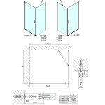 POLYSAN - ZOOM obdĺžniková sprchová zástena 800x1000 L/P varianta ZL1280ZL3210