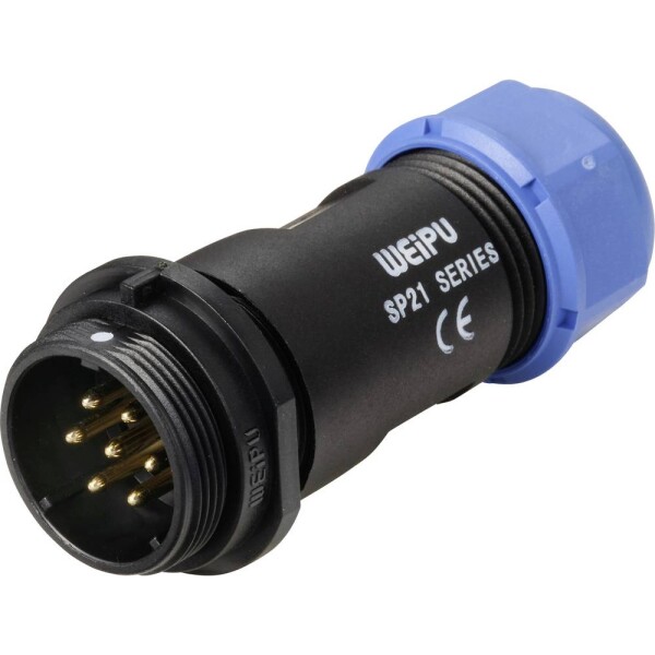Weipu SP2111 / P 7 II guľatý faston, 1 ks; SP2111 / P 7 II