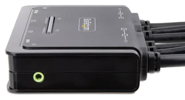 StarTech C2-DD46-UA2-CBL / KVM prepínač / 2-portový / Dual Monitor / DisplayPort / 4096x2160 / integrované káble (C2-DD46-UA2-CBL-KVM)