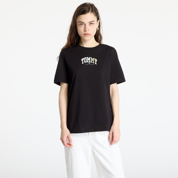 Tričko Tommy Jeans Relaxed Color Varsity Tee Black S