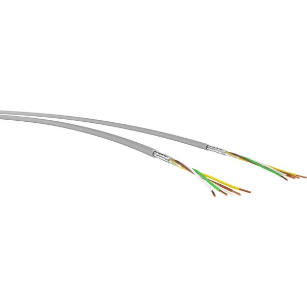 VER LIYCY-OB 2x 0,5 Tr.500 dátový kábel LIYCY-OB 2 x 0.5 mm² sivá 500 m; VER LIYCY-OB 2x 0,5 Tr.500