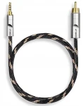 FiiO Kábel Jack 3,5mm - RCA (Cinch) čierny / Audio kábel / 20 m (6953175731887)