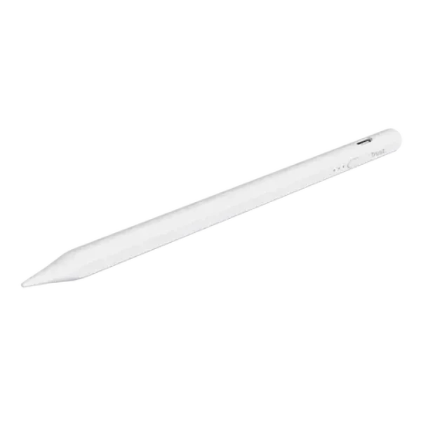 Trust Kyna Active Stylus Pen biela / Aktívny stylus pre dotykové displeje / Pre iPad / USB-C nabíjanie (25191)