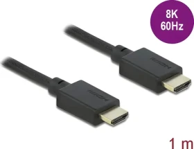DeLock 85387 / HDMI kábel / 48 Gbps / 8K 60Hz / 1 m / nylonový oplet (85387)