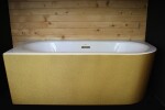 BESCO - Vaňa AVITA A-LINE Glam01 zlatá - 160 x 75 cm - ľavé prevedenie - Farba - Zlatá, Farba sifónu - Zlatá, Rozmer vane - 160 × 75 cm, Spôsob prevedenia - Ľavé VANAVITAL16LZZ