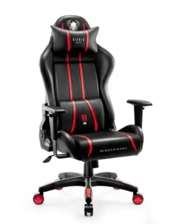 Diablo X-One 2.0 King čierno-červená / herná stolička / nastaviteľná / syntetická koža / pojazdové kolieska / nosnosť 180 kg (X-ONECZCZER20)
