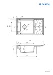 DEANTE DEANTE - Magnetic antracit metalic - Magnetic Granitový drez s odkvapkávačom ZRM_T113
