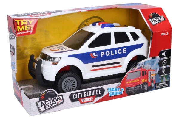 Policajné auto s účinkami zotrvačníka 31 cm, Wiky Vehicles, W012418