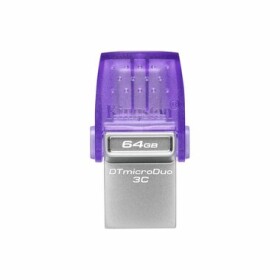 Kingston DataTraveler MicroDuo 3C Gen3 64GB strieborná / Flash Disk / USB 3.2 Gen 1 - (USB-A amp; C 3.0) (DTDUO3CG3/64GB)