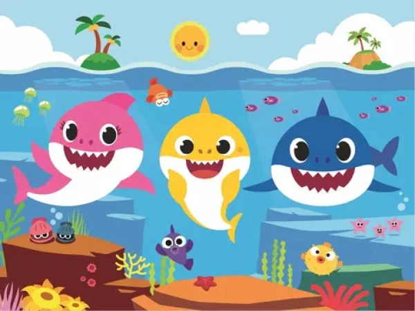 Trefl - Puzzle - Baby Shark: Podmorský svet žralokov