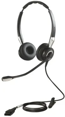 Jabra BIZ 2400 II čierno-strieborná / Pre callcentrá / Stereo / QD (2489-820-209)