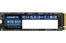 GIGABYTE M30 SSD 1TB / SSD / PCIe 3.0 / NVMe / 3D TLC NAND / RW: 3500 amp; 3000MBs / IOPS: 308K amp; 332K / MTBF 2mh / 5y (GP-GM301TB-G)