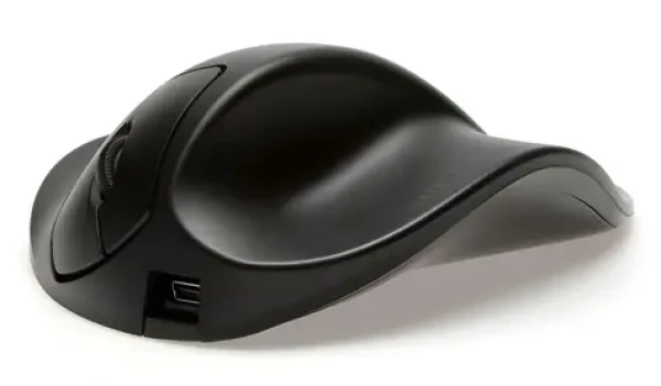 BakkerElkhuizen HandShoeMouse L pravá čierna / Ergonomická bezdrôtová myš / RF Wireless / 1000 DPI / dobíjacie batérie (BNEP210RW)